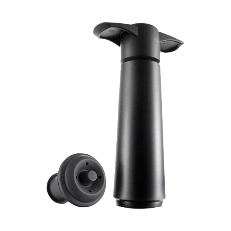 Vacu Vin black wine saver with 1 stopper Accessoire