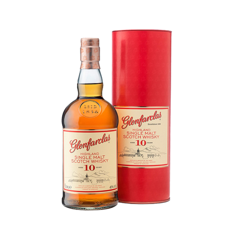 Glenfarclas 10 Year Old Single Malt Scotch Whisky Geschenk