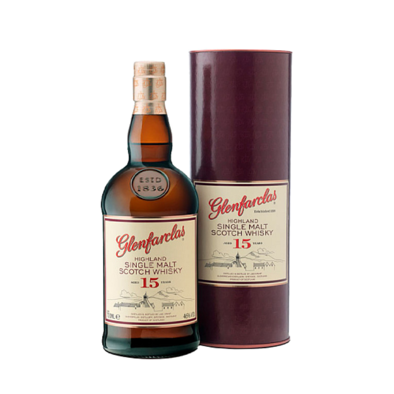 Glenfarclas 15 Year Old Single Malt Scotch Whisky Geschenk