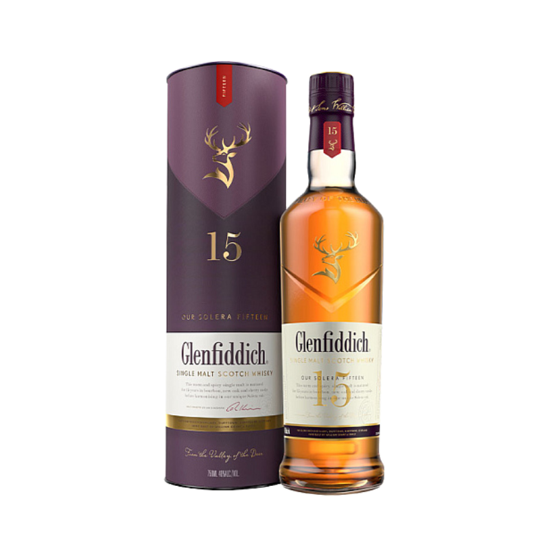 Glenfiddich 15 Year Old Single Malt Scotch Whisky 70 cl.