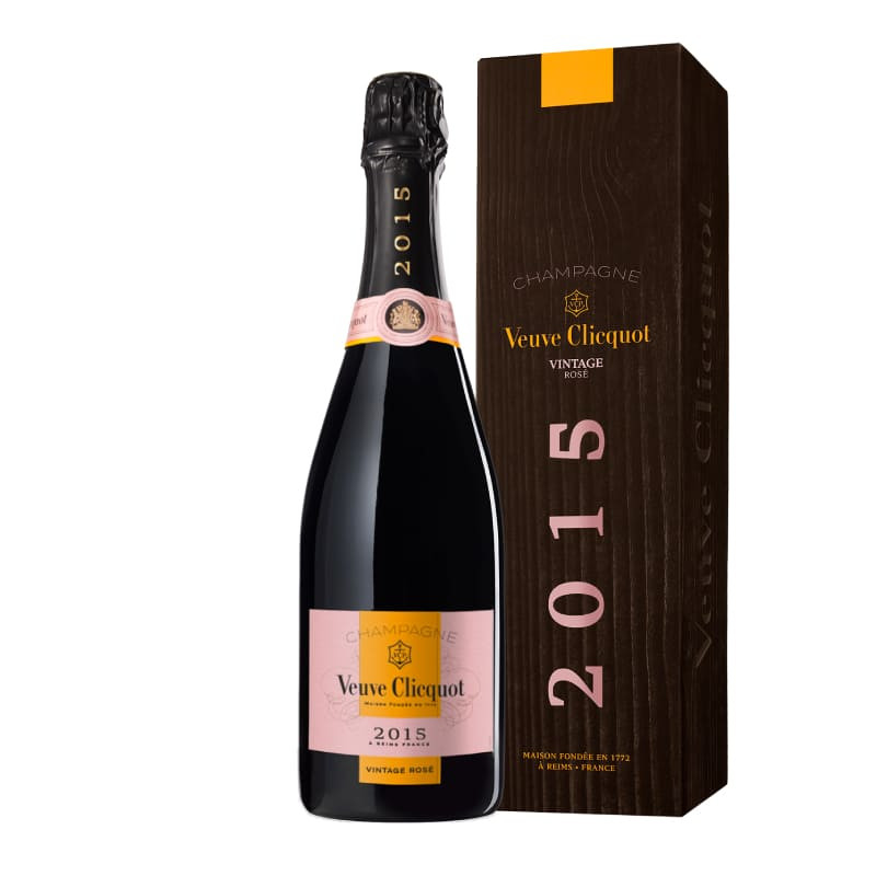 Etui 1 fles Veuve Clicquot Vintage Brut Rosé Geschenk 2015