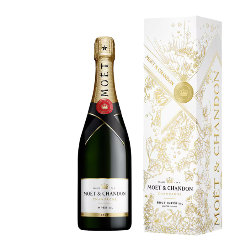 Box 1 Bottle Moët & Chandon Imperial Brut Geschenk. Koop champagne.