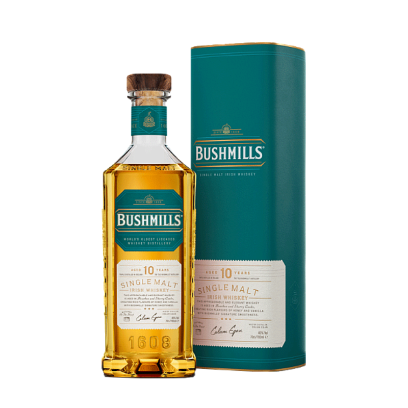 Bushmills 10 Year Old Irish Malt Whiskey  70 cl.