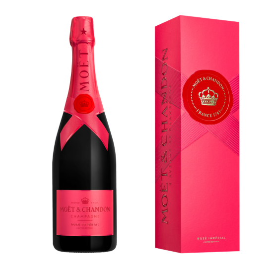 Etui 1 fles Moët & Chandon Imperial Red Edición Limitada 2025