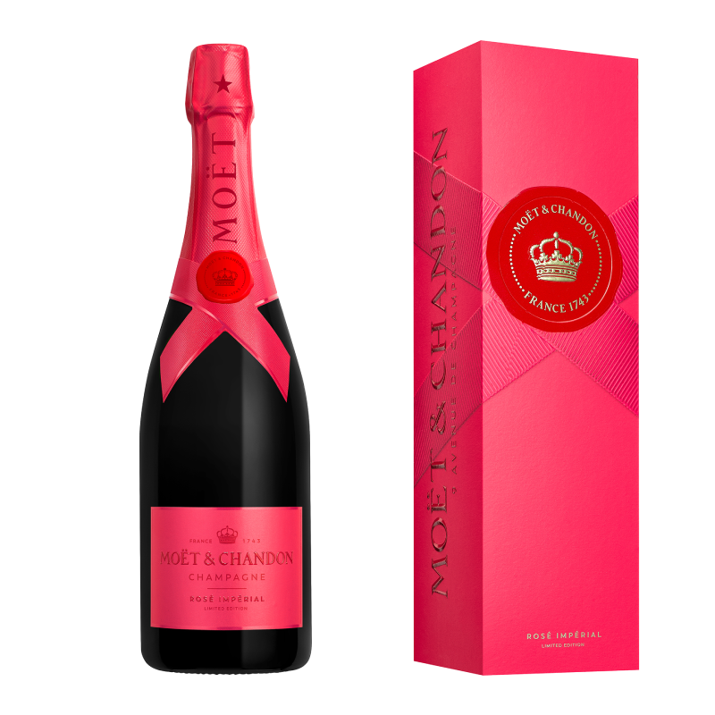 Etui 1 flasche Moët & Chandon Imperial Pink Edición Limitada 2025