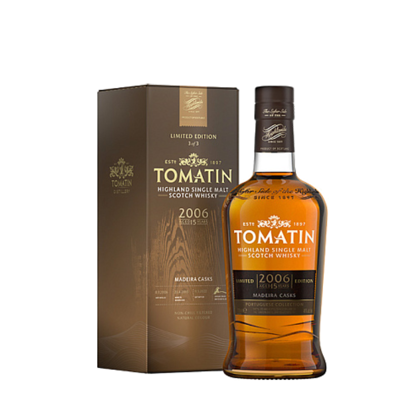 Tomatin 2006 Madeira Cask Colección Portuguesa 15 Y.O. Geschenk